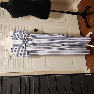 Front Tie Wide Leg Jumpsuit